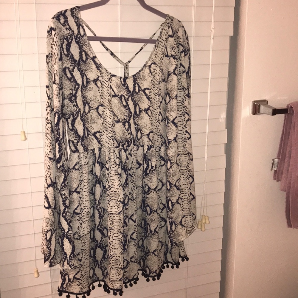 Snake print dress